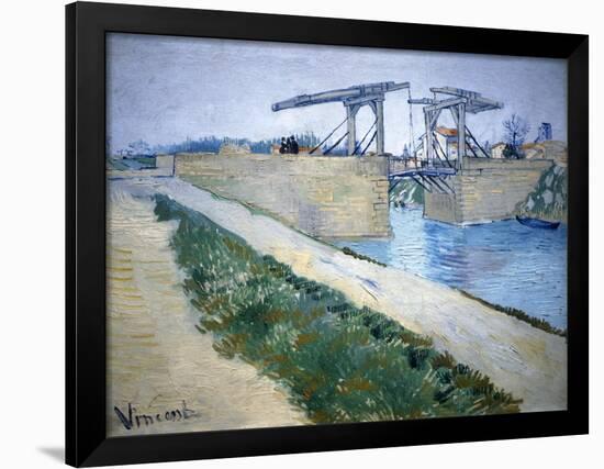 Le Pont Langlois-Vincent van Gogh-Framed Giclee Print