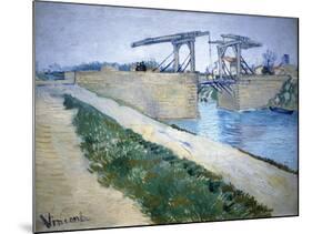 Le Pont Langlois-Vincent van Gogh-Mounted Giclee Print