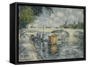 Le Pont Louis Philippe, Paris, 1925-Gustave Loiseau-Framed Stretched Canvas