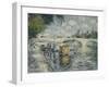 Le Pont Louis Philippe, Paris, 1925-Gustave Loiseau-Framed Giclee Print