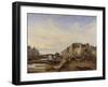 Le Pont-Marie et le port Saint-Paul, vers 1825-Charles Mozin-Framed Giclee Print