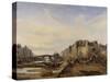 Le Pont-Marie et le port Saint-Paul, vers 1825-Charles Mozin-Stretched Canvas