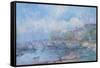 Le Pont Marie in Paris-Albert Lebourg-Framed Stretched Canvas