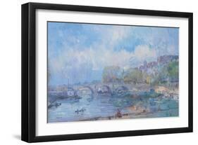 Le Pont Marie in Paris-Albert Lebourg-Framed Giclee Print