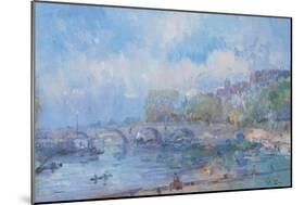 Le Pont Marie in Paris-Albert Lebourg-Mounted Giclee Print