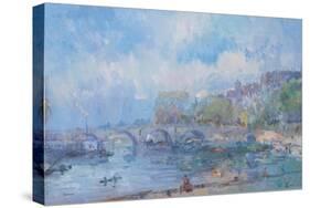 Le Pont Marie in Paris-Albert Lebourg-Stretched Canvas
