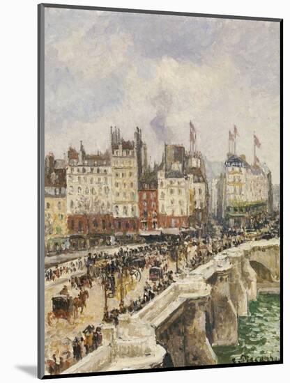 Le Pont-Neuf, 1901-Camille Pissarro-Mounted Giclee Print