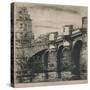 'Le Pont-Neuf (8th State, 7 3/16 x 7 1/4 Inches)', 1853, (1927)-Charles Meryon-Stretched Canvas