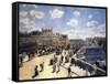 Le Pont-Neuf, à Paris-Pierre-Auguste Renoir-Framed Stretched Canvas