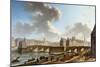 Le Pont Neuf et la Cité, vus du quai de Conti, 1772-Nicolas Jean Baptiste Raguenet-Mounted Giclee Print