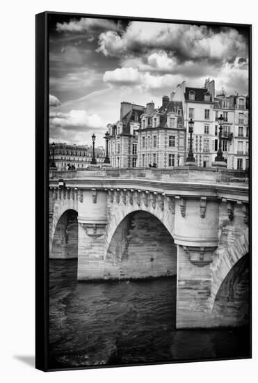 Le Pont Neuf - Paris - France-Philippe Hugonnard-Framed Stretched Canvas