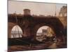 Le Pont Neuf, vu de la berge de la rive droite, vers 1830-null-Mounted Giclee Print