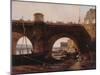 Le Pont Neuf, vu de la berge de la rive droite, vers 1830-null-Mounted Giclee Print