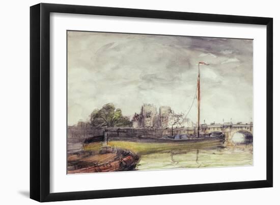 Le Pont-Neuf-Frank Myers Boggs-Framed Giclee Print