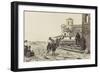 "Le pont Rapido à Cassino, Italie", peinture d'Edmond Lebel-null-Framed Giclee Print