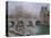Le pont Royal et le pavillon de Flore-Camille Pissarro-Stretched Canvas