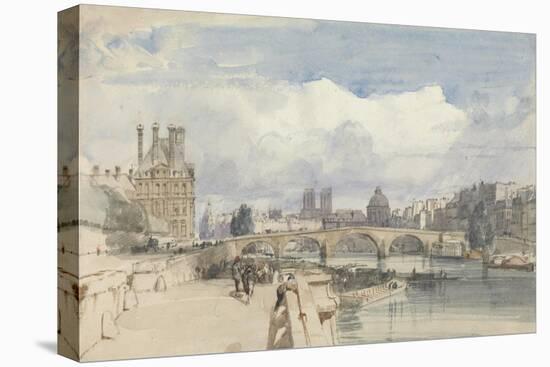 Le Pont Royal, Paris, C.1828-Thomas Shotter Boys-Stretched Canvas