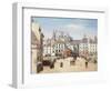 Le pont Saint-Michel et la Cité, vers 1830-null-Framed Giclee Print