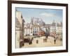 Le pont Saint-Michel et la Cité, vers 1830-null-Framed Giclee Print