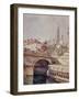 Le pont Saint-Michel. Paris (VIème arr.), 1801-1900-François Max Bugnicourt-Framed Giclee Print