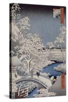 Le pont Taiko et la colline Yûshi à Meguro-Ando Hiroshige-Stretched Canvas