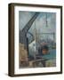 Le Port at Rouen (Oil on Canvas)-Maximilien Luce-Framed Giclee Print