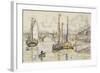 Le port de Bordeaux-Paul Signac-Framed Giclee Print