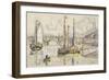 Le port de Bordeaux-Paul Signac-Framed Premium Giclee Print