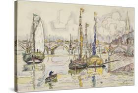 Le port de Bordeaux-Paul Signac-Stretched Canvas