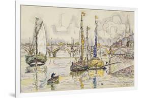 Le port de Bordeaux-Paul Signac-Framed Giclee Print