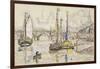 Le port de Bordeaux-Paul Signac-Framed Giclee Print