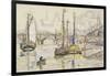 Le port de Bordeaux-Paul Signac-Framed Giclee Print