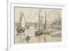 Le port de Bordeaux-Paul Signac-Framed Giclee Print