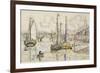 Le port de Bordeaux-Paul Signac-Framed Giclee Print