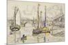 Le port de Bordeaux-Paul Signac-Mounted Giclee Print