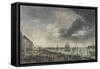 Le port de Bordeaux-Claude Joseph Vernet-Framed Stretched Canvas