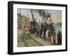 Le Port de Dieppe, C. 1920-Jacques-emile Blanche-Framed Giclee Print