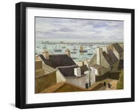 Le port de Granville-Louis Robert Antral-Framed Giclee Print