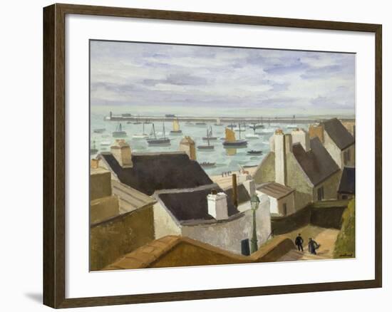 Le port de Granville-Louis Robert Antral-Framed Giclee Print