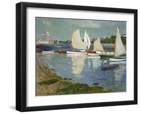 Le Port De L'Orient, 1890-Henry Moret-Framed Giclee Print