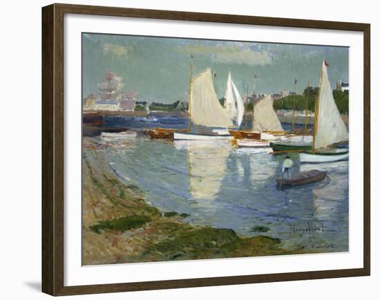 Le Port De L'Orient, 1890-Henry Moret-Framed Giclee Print