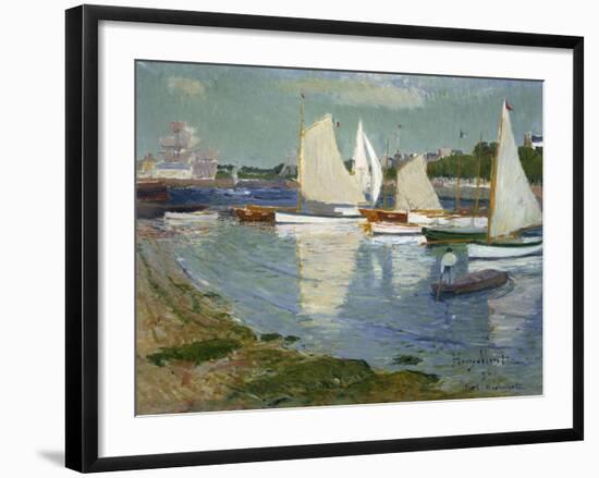 Le Port De L'Orient, 1890-Henry Moret-Framed Giclee Print