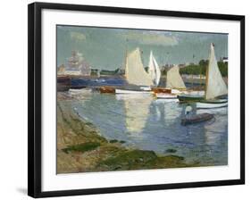 Le Port De L'Orient, 1890-Henry Moret-Framed Giclee Print