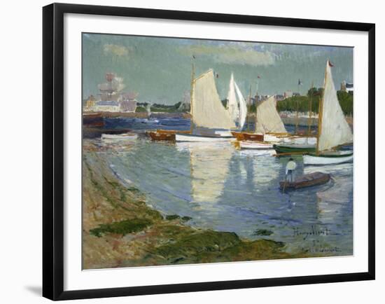 Le Port De L'Orient, 1890-Henry Moret-Framed Giclee Print