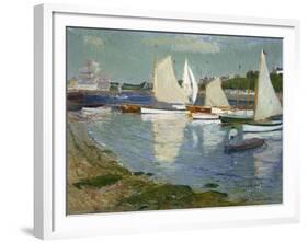 Le Port De L'Orient, 1890-Henry Moret-Framed Giclee Print