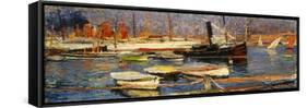 Le Port de Marseille, 1904-1918-Henri Martin-Framed Stretched Canvas