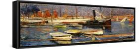 Le Port de Marseille, 1904-1918-Henri Martin-Framed Stretched Canvas