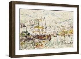 Le Port de Saint-Malo-Paul Signac-Framed Giclee Print