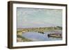 Le Port De Saint Mammes, Le Matin, 1885-Alfred Sisley-Framed Giclee Print