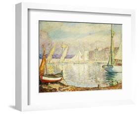 Le Port de Saint Tropez-Henri Lebasque-Framed Giclee Print